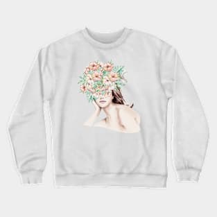 Flowers In Her Hair Crewneck Sweatshirt